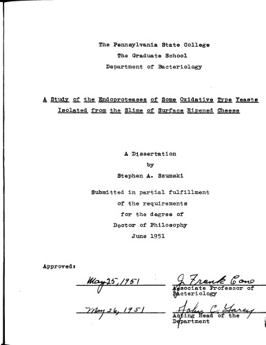 ﻿مطالعه اندوپروتئازهای برخی از مخمرهای نوع اکسیداتیو جدا شده از لجن پنیر رسیده سطحی