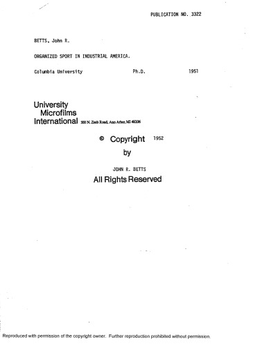 ﻿ورزش سازمان یافته در آمریکای صنعتی