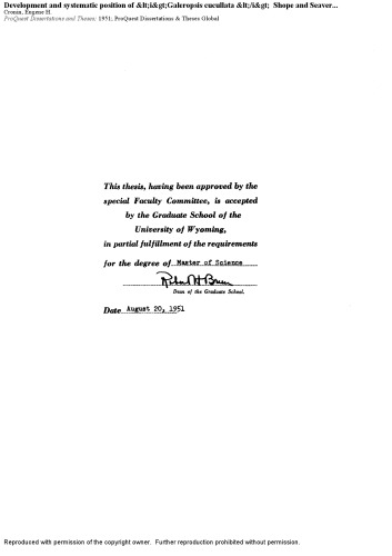 ﻿توسعه و موقعیت سیستماتیک Galeropsis cucullata (Shope and Seaver) Zeller