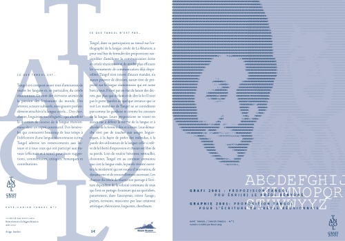 ﻿Grafi 2001: Tangol پیشنهاد برای نوشتن Rényoné kréol = Graphie 2001: پیشنهاد Tangol برای نوشتن Réunion Creole