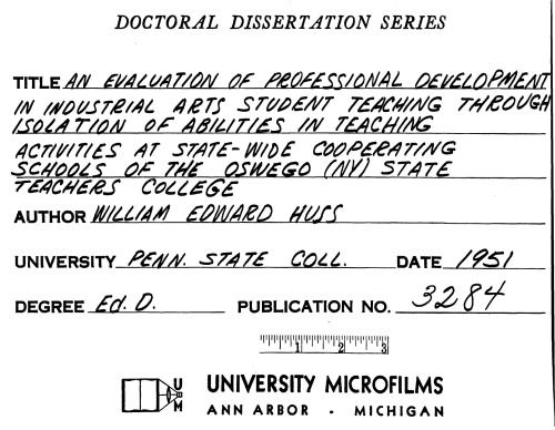 ﻿ارزیابی توسعه حرفه‌ای در آموزش هنرهای صنعتی دانش‌آموز از طریق جداسازی توانایی‌ها در فعالیت‌های آموزشی مدارس همکار در سراسر ایالت OSWEGO (نیویورک)