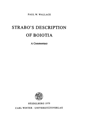 ﻿توضیحات Strabo از Boiotia: یک تفسیر