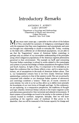 ﻿اخترشناسی قومی و باستان شناسی در مناطق استوایی آمریکا