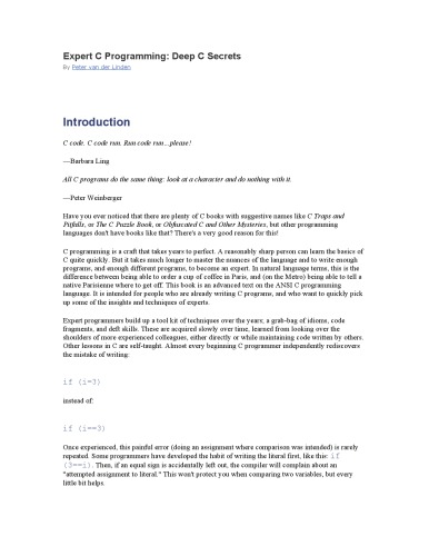 ﻿برنامه نویسی متخصص C - رازهای عمیق C