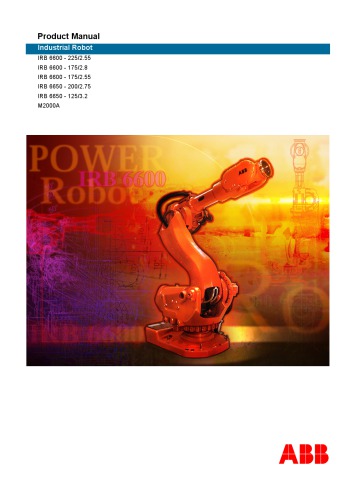 ﻿Robot ABB IRB6600 M - A Electrical Maintenance Training Manual