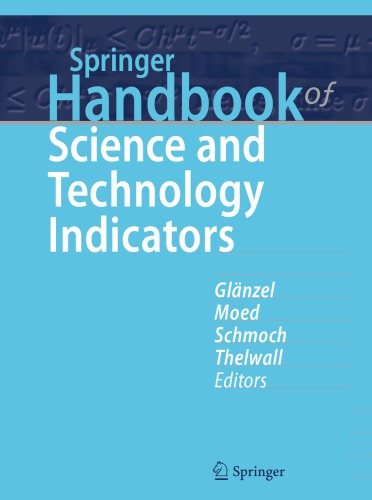 ﻿Springer Handbook of Science and Technology Indicators