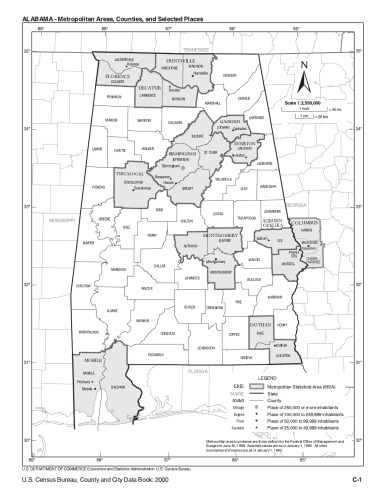 نقشه تمام کشورها در ایالات متحده آمریکا