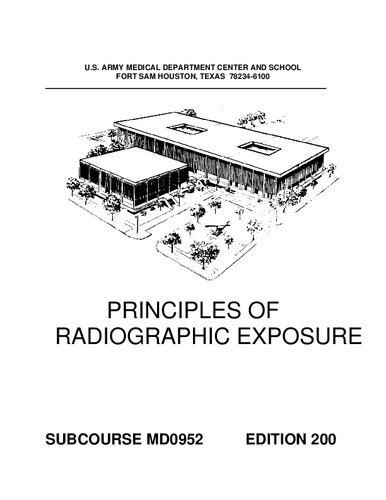 ﻿اصول قرار گرفتن در معرض رادیوگرافی MD0952