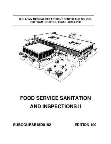 ﻿سرویس بهداشتی و بازرسی مواد غذایی II MD0182