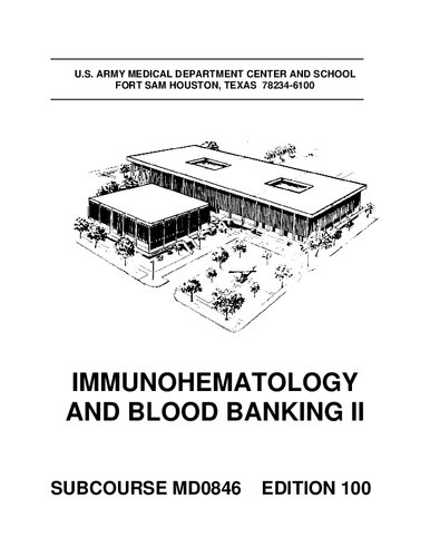 ﻿ایمونوهماتولوژی و بانک خون II MD0846