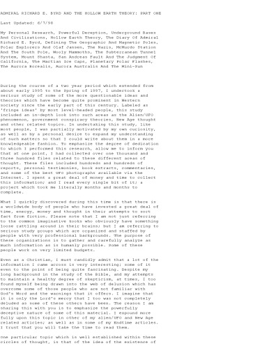 تئوری توخالی زمین