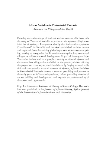 ﻿سوسیالیسم آفریقایی در تانزانیا پسااستعماری: بین روستا و جهان