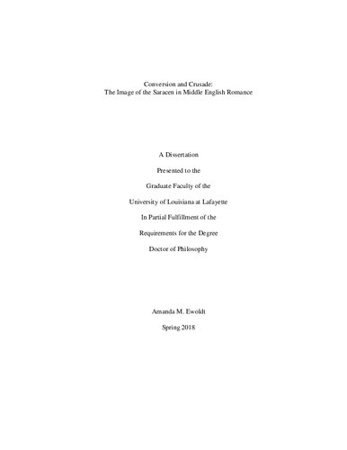 ﻿تبدیل و جنگ صلیبی: تصویر ساراسن در عاشقانه انگلیسی میانه