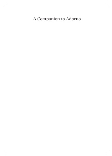 ﻿همنشین بلک ول برای آدورنو