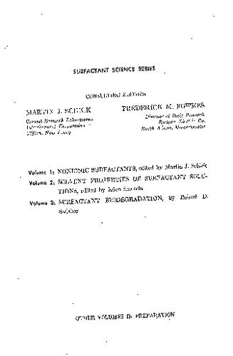 ﻿خصوصیات حلال محلولهای سورفاکتانت