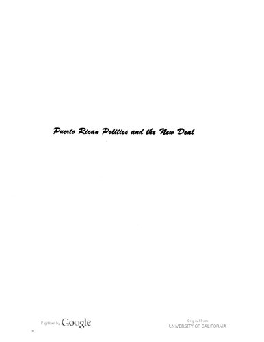 ﻿سیاست پورتوریکویی و معامله جدید