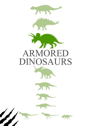 ﻿تریسراتوپ ها و دایناسورهای زره ​​پوش. دایناسورهای سه بعدی اد. نشان داده شده است. با پازل