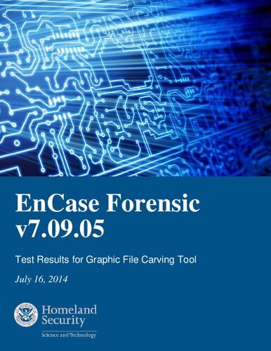 ﻿نتایج آزمایش برای ابزار حک کردن فایل گرافیکی: Encase Forensic v7.09.05
