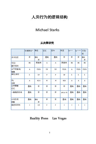 ﻿人类行为的逻辑结构