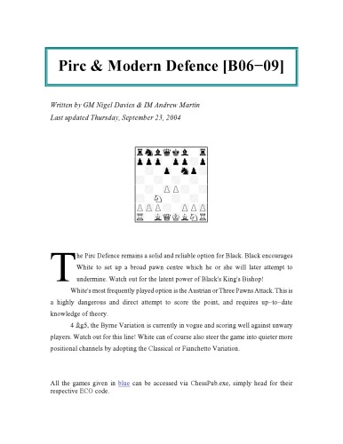 Pirc & Modern Defence B06-B09