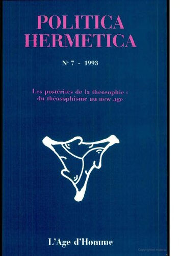 ﻿Politica Hermetica 7 - پس از تئوسوفی