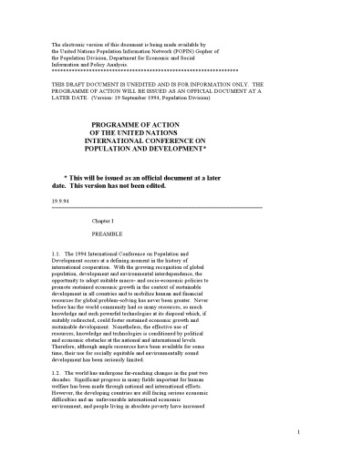 ﻿برنامه اقدام کنفرانس بین المللی ملل متحد در مورد جمعیت و توسعه
