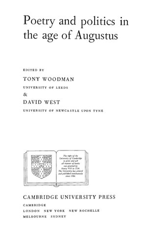 ﻿شعر و سیاست در عصر آگوستوس