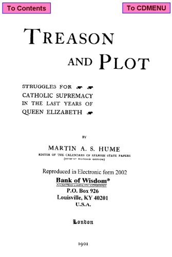 دلیل و توطئه - مبارزاتی برای برتری کاتولیک در سالهای گذشته ملکه الیزابت