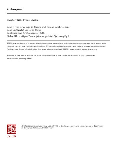 ﻿نقشه ها در معماری یونان و روم