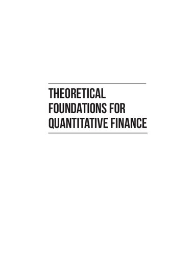 ﻿مبانی نظری برای امور مالی کمی