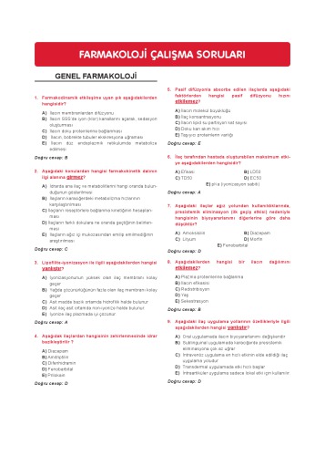 ﻿سوالات مطالعه فارماکولوژی