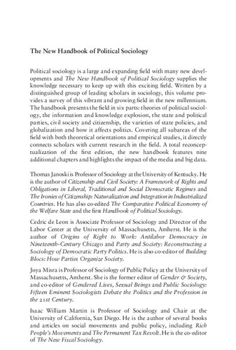 ﻿کتاب راهنمای جدید جامعه شناسی سیاسی