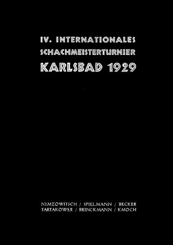 ﻿چهارم. قهرمانی بین المللی شطرنج کارلووی واری 1929