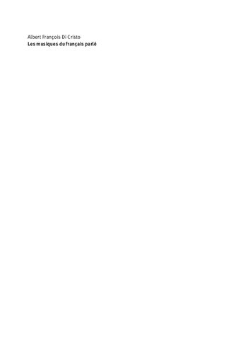 ﻿موسیقی گفتاری فرانسوی. مقالاتی در مورد تأکید، متر، ریتم، عبارات عروضی و لحن در فرانسه معاصر