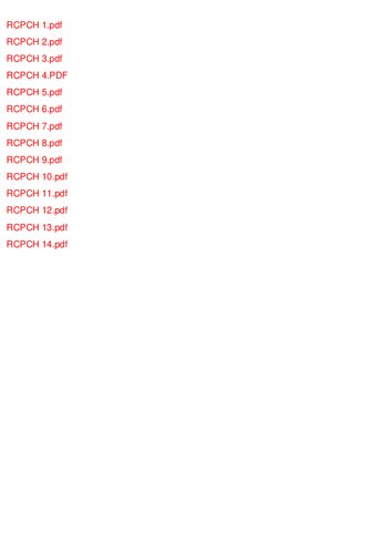 ﻿موارد بالینی برای نظریه و علم MRCPCH