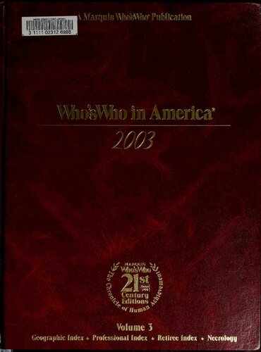 ﻿چه کسی در آمریکا 2003