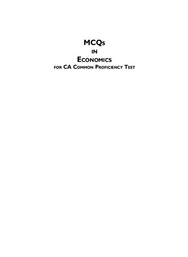 ﻿MCQs در اقتصاد - (برای CA-CPT)