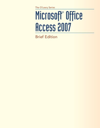 ﻿Microsoft Office Access 2007 مختصر