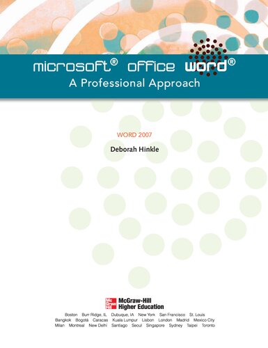 ﻿Microsoft Word 2007: یک رویکرد حرفه ای