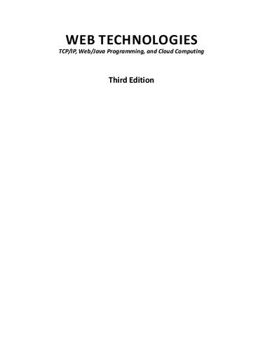 ﻿فناوری های وب: TCP / IP ، برنامه نویسی وب / جاوا و رایانش ابری