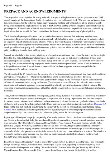 ﻿انترناسیونالیسم تدافعی: تأمین کالاهای عمومی در جهانی نامشخص