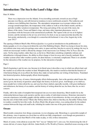 ﻿دریا: تالاسوگرافی و تاریخ نگاری