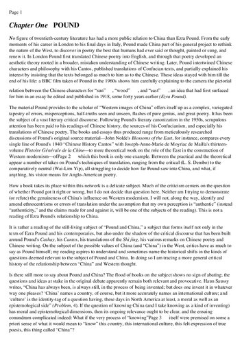 ﻿رویاهای چینی: پوند، برشت، تل کوئل