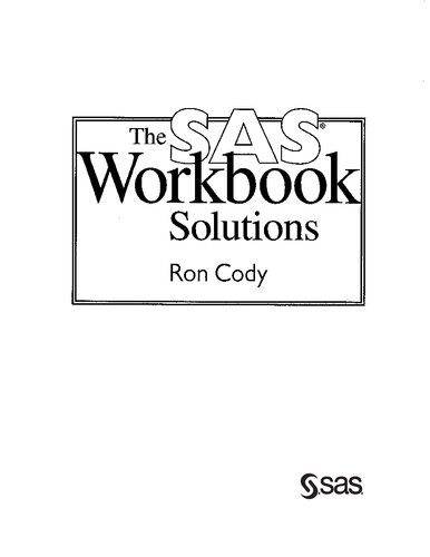 ﻿راه حل های کتاب کار SAS