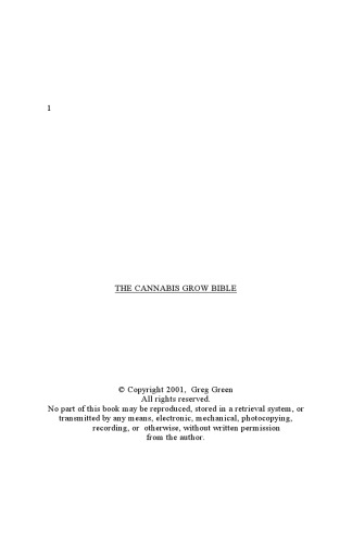 The Cannabis Grow Bible: راهنمای قطعی برای رشد ماری جوانا برای استفاده های تفریحی و پزشکی