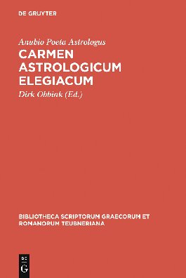 ﻿Anubio: Carmen Astrologicum Elegiacum