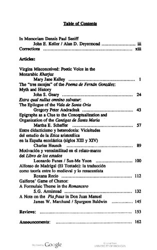 ﻿وقایع نگاری. مجله زبان ها، ادبیات و فرهنگ های اسپانیایی قرون وسطی