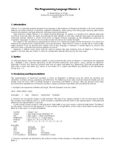 زبان برنامه نویسی Oberon-2