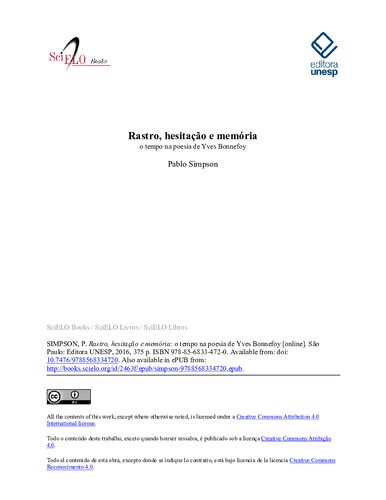 ﻿ردیابی، تردید و خاطره: زمان در شعر ایو بونفوی