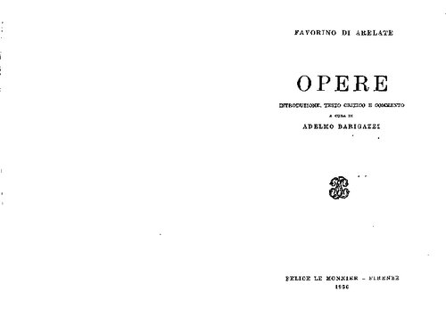 ﻿Favorino of Arelate، آثار